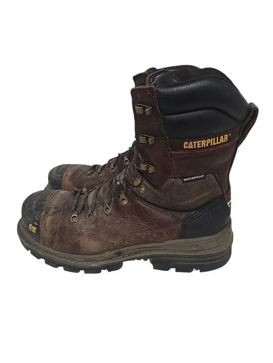 CATERPILLAR Men's 8'' Hauler XL Composite Toe Composite Plate Boots Brown 11W - Picture 5 of 7